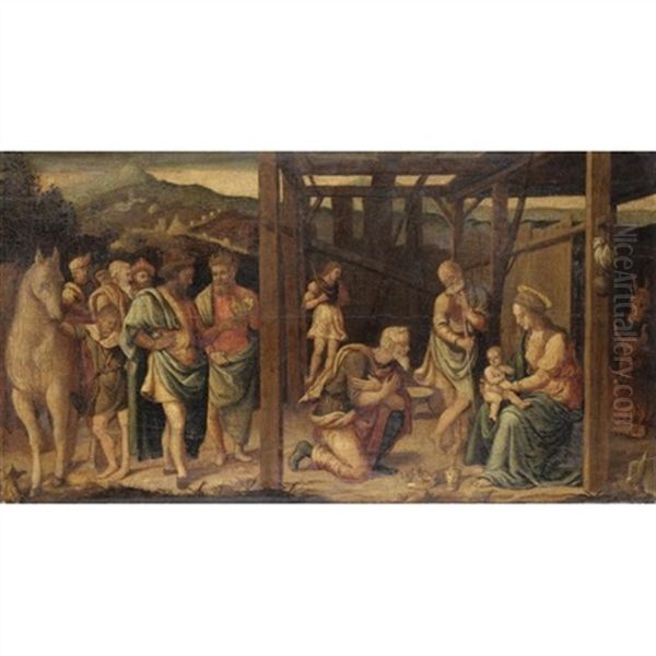 Adorazione Dei Magi Oil Painting by Raffaelino del Garbo