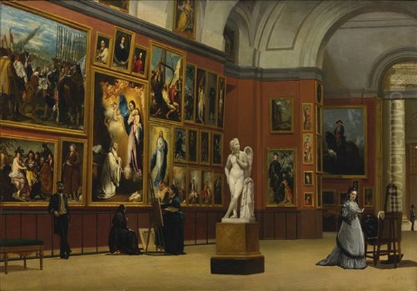 The Grand Salon, The Prado Oil Painting by Francisco Garcia