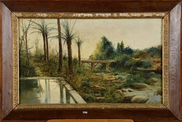 Paysage Du Sud Oil Painting by Manuel Garcia y Rodriguez