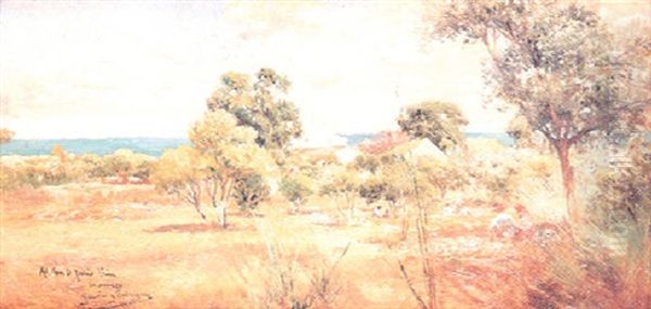 La Jara, San Lucar De Barrameda Oil Painting by Manuel Garcia y Rodriguez