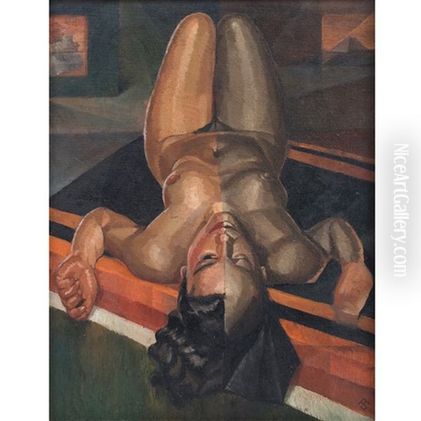 Desnudo, Piedra Y Carne Oil Painting by Alberto Garduno