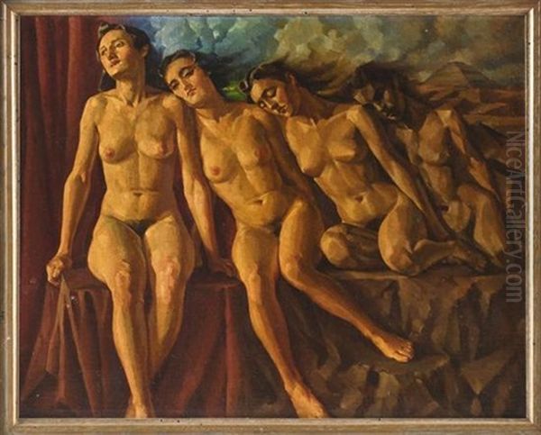 La Vida Que Pasa Oil Painting by Alberto Garduno