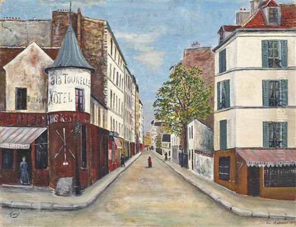 Rue Marcadet, Montmartre Oil Painting by Solomon Garf