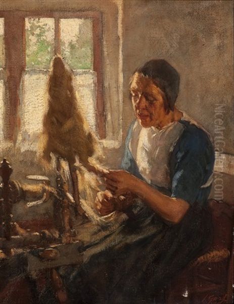 Spinster Oil Painting by Solomon Garf