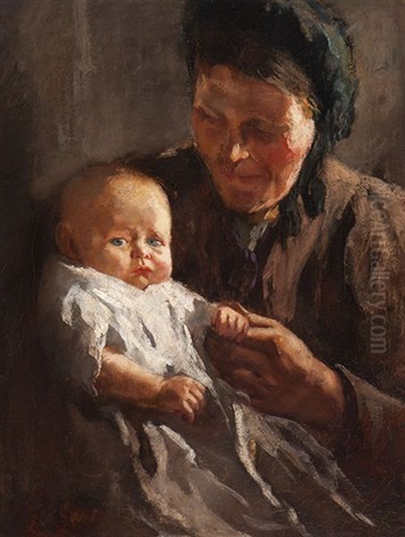 Mother And Child by Solomon Garf