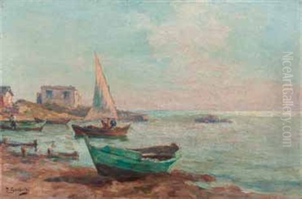 Pointu Sur La Plage Oil Painting by Joseph Garibaldi