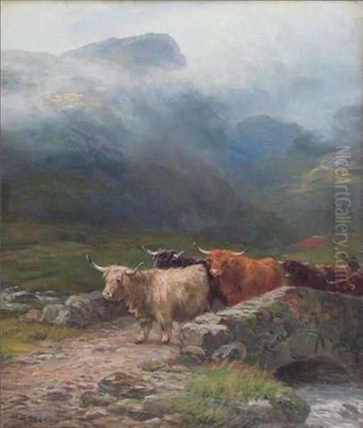 Near Inveroran, Argyleshire Oil Painting by Henry Garland