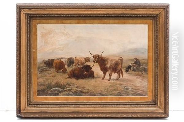 Ganado Escoces Oil Painting by Henry Garland