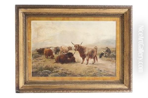 Ganado Escoces Oil Painting by Henry Garland