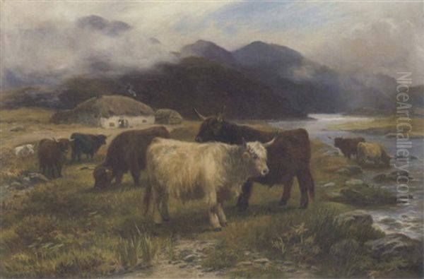 Highlanders Resting by Henry Garland