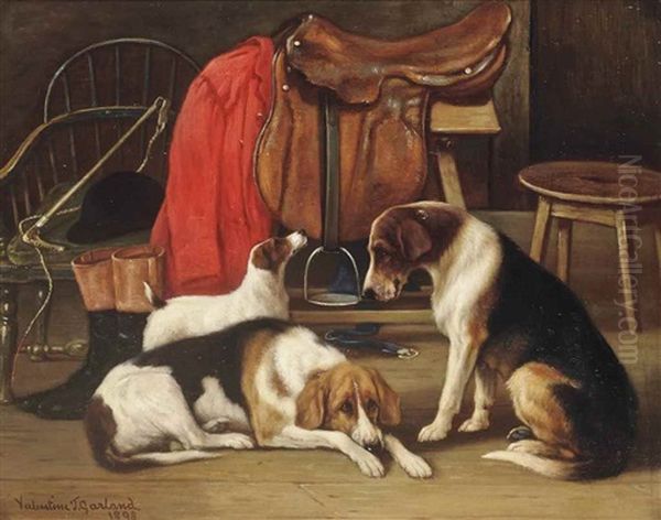 The Huntsman's Companions Oil Painting by Valentine Thomas Garland