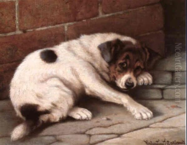 A Good Companion Oil Painting by Valentine Thomas Garland