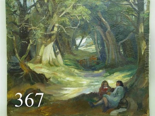 Couple In Wooded Glen by Charles S. Garner Jr.