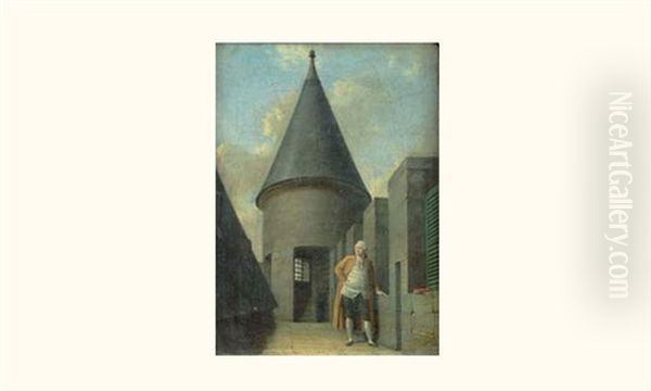 Louis Xvi Au Temple Oil Painting by Jean Francois Garneray