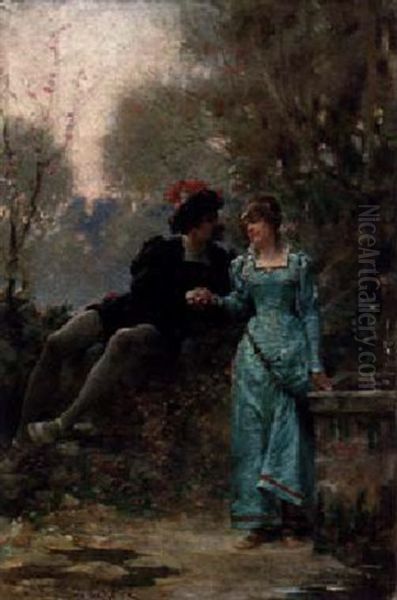 Roemo Et Juliette Oil Painting by Jules Arsene Garnier