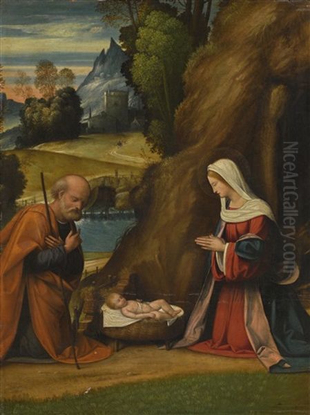 The Holy Family Oil Painting by Benvenuto Tisi da Garofalo