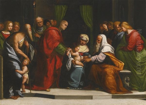 The Circumcision Oil Painting by Benvenuto Tisi da Garofalo