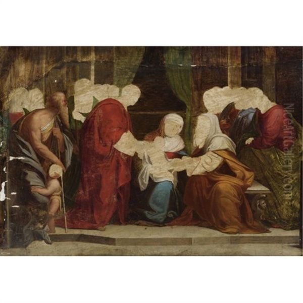 The Circumcision Oil Painting by Benvenuto Tisi da Garofalo