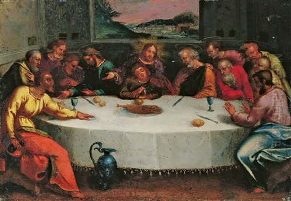 Das Letzte Abendmahl Oil Painting by Benvenuto Tisi da Garofalo