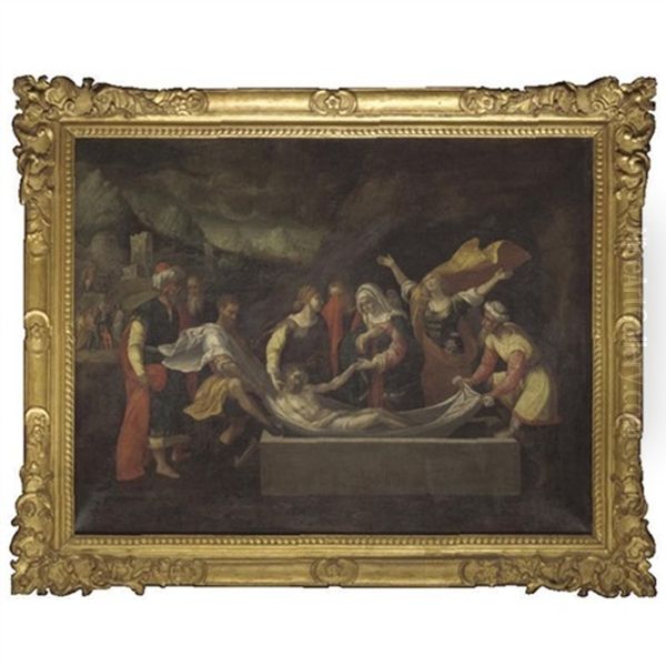 The Entombment Of Christ Oil Painting by Benvenuto Tisi da Garofalo