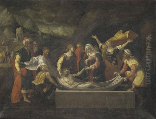 The Entombment Of Christ Oil Painting by Benvenuto Tisi da Garofalo