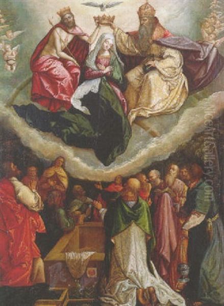 The Coronation Of The Virgin Oil Painting by Benvenuto Tisi da Garofalo