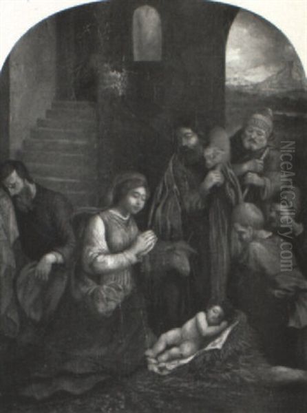 The Nativity Oil Painting by Benvenuto Tisi da Garofalo