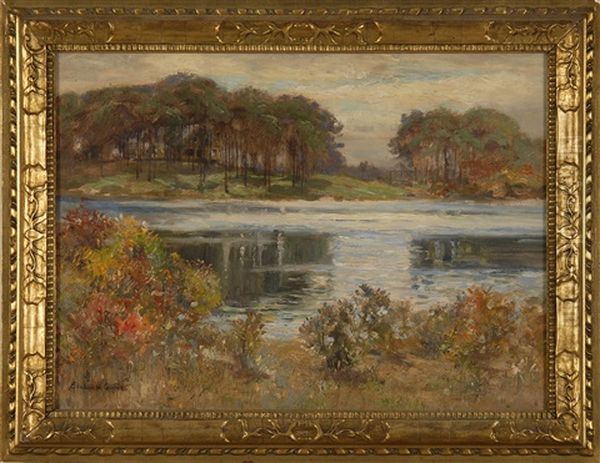 House On The Centerville River Oil Painting by Edmund Henry Garrett