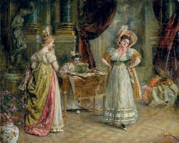 El Concierto - The Concert Oil Painting by Eduardo Leon Garrido