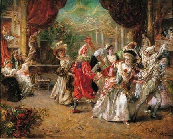 Le Bal De L'opera Oil Painting by Eduardo Leon Garrido