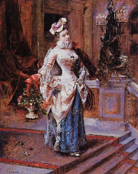 At The Opera Oil Painting by Eduardo Leon Garrido