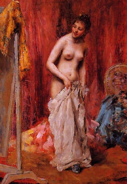 El Vestidor Oil Painting by Eduardo Leon Garrido