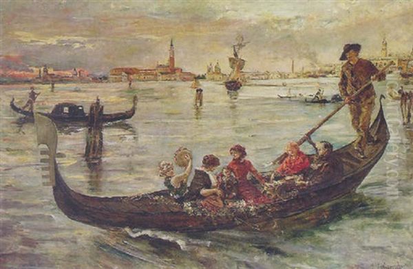 Return From The Lido, Venice Oil Painting by Eduardo Leon Garrido