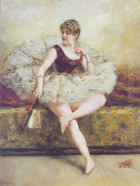 La Bailarina Oil Painting by Eduardo Leon Garrido