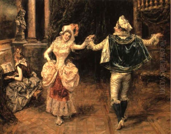 The Minuet Oil Painting by Eduardo Leon Garrido