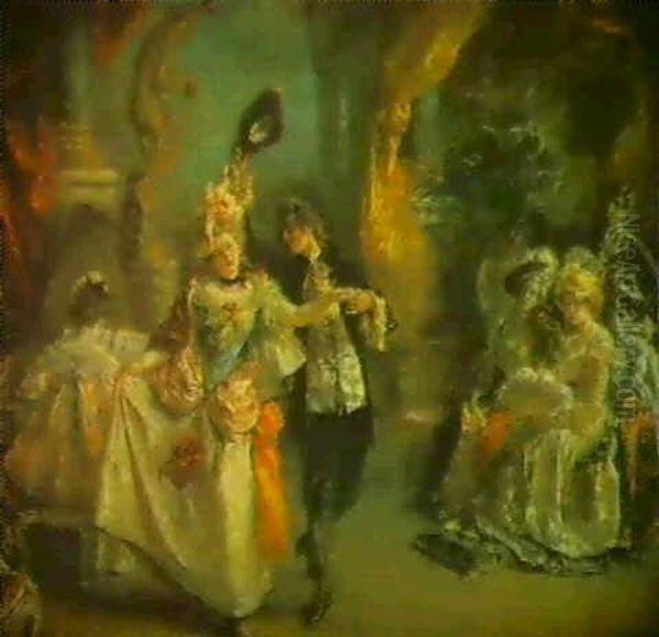 Le Minuet Oil Painting by Eduardo Leon Garrido