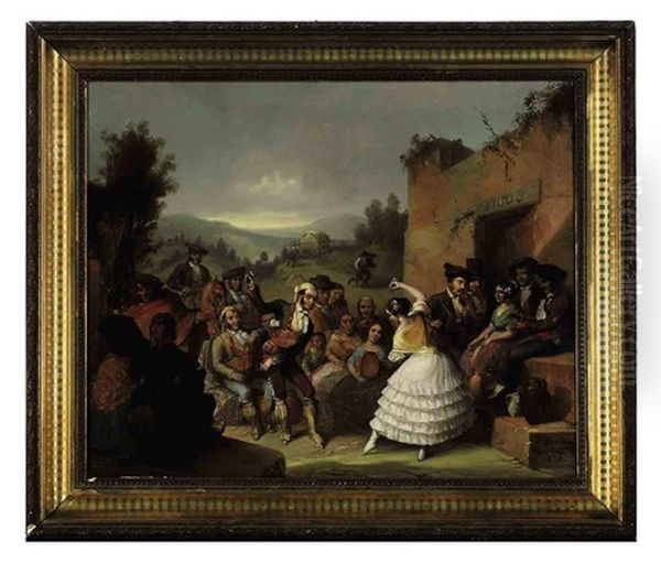 Spanish Dancers Oil Painting by Fernando Garrido