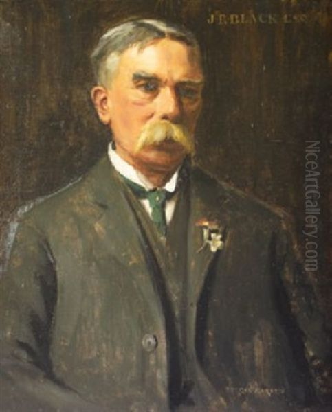 Portrait Of J.r. Black Esq Oil Painting by Norman Garstin