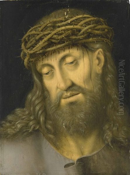 Christ As The Man Of Sorrows Oil Painting by Georg Gaertner the Younger