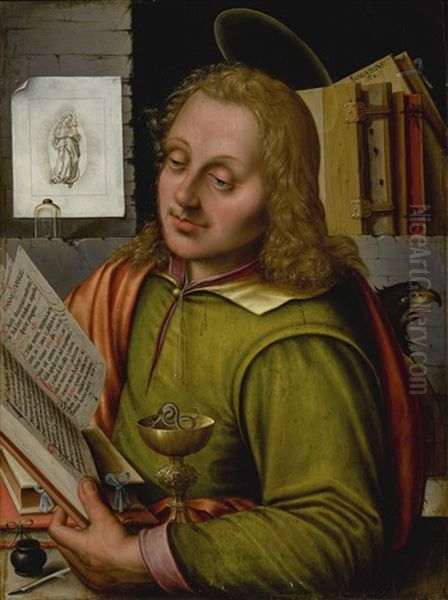 Saint John The Evangelist Oil Painting by Georg Gaertner the Younger