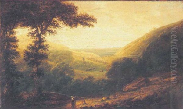 A View Of Hastings From The North Oil Painting by Edmund Garvey