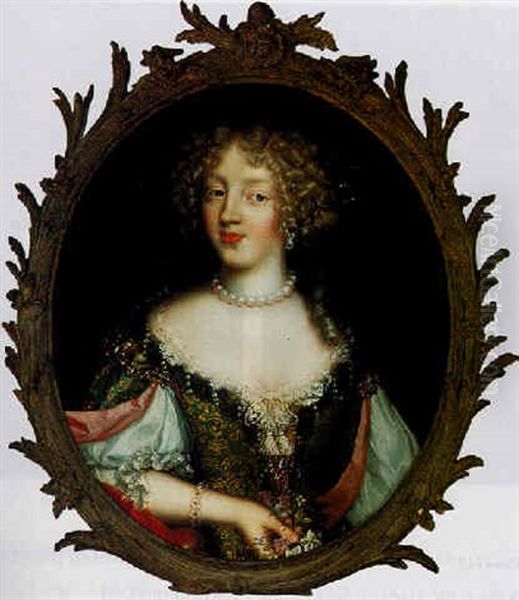 Portrait Of Frances Jennings, Duchess Of Tyrconnell, 'la Belle Jennings' Oil Painting by Henri Gascars