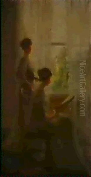 The Music Lesson Oil Painting by Walter Bonner Gash