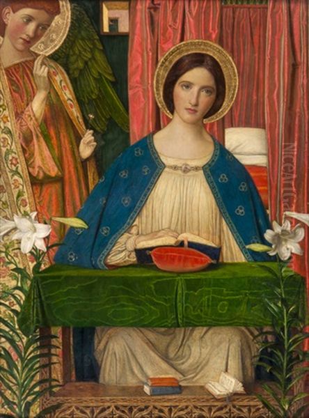 The Annunciation Oil Painting by Arthur Joseph Gaskin