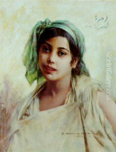 Le Foulard Vert Oil Painting by Georges Gaste