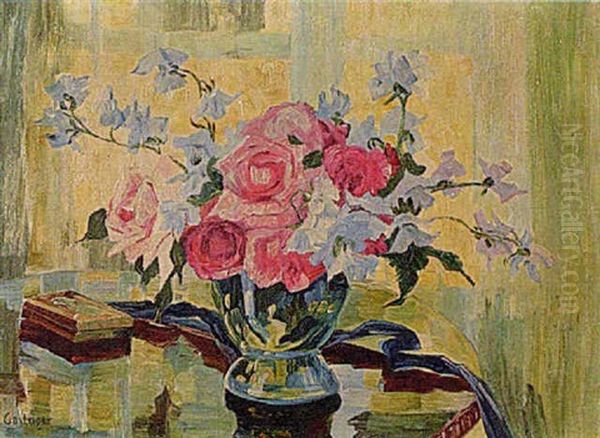 Blumenstilleben Oil Painting by Anna Gasteiger