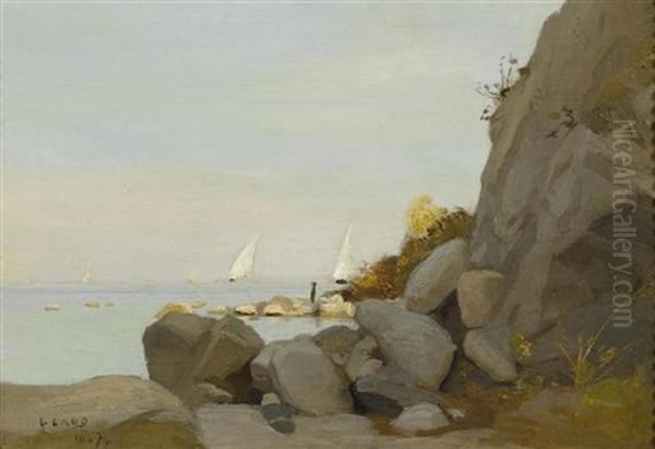 Am Ufer Des Genfersees Oil Painting by Leon Gaud