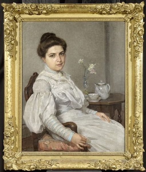 Portrait Einer Dame Oil Painting by Leon Gaud