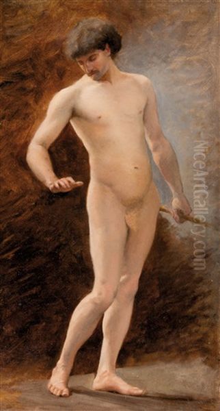 Nu Masculin Debout Oil Painting by Henry de Gaudemaris