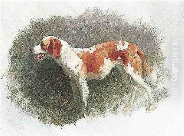 Jagdhund Oil Painting by Friedrich Gauermann